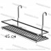 Полочка прямоугольная 45 см 1-ярусная 2-контурная на релинг хром ПП-4512Р