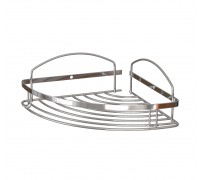 Полка для ванной комнаты НЕРЖАВЕЙКА 1 ярусная 20*20 см Oval Mabello
