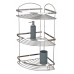 Полка для ванной угловая металл нерж трех ярусная Oval Mabello