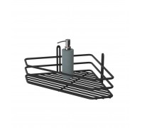 Полочка угловая 25см 1-ярусная черный цвет ПУ-25123