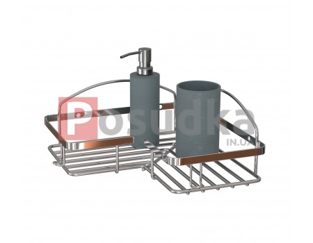 Полки для ванной комнаты нержавеющая сталь 1 ярусная 22*22 см Tree Mabello