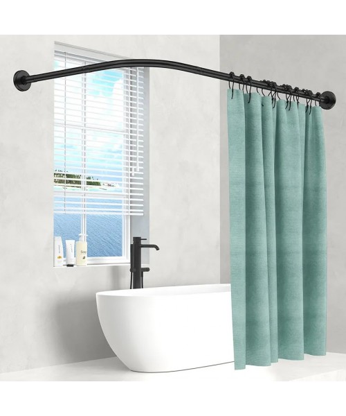 Карниз для душового піддону Г-подібний 70*100 см чорний колір