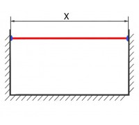 Цельнометаллический прямой карниз для ванной Индивидуальный размер