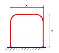 П-образный карниз для душа поддона Индивидуальный размер