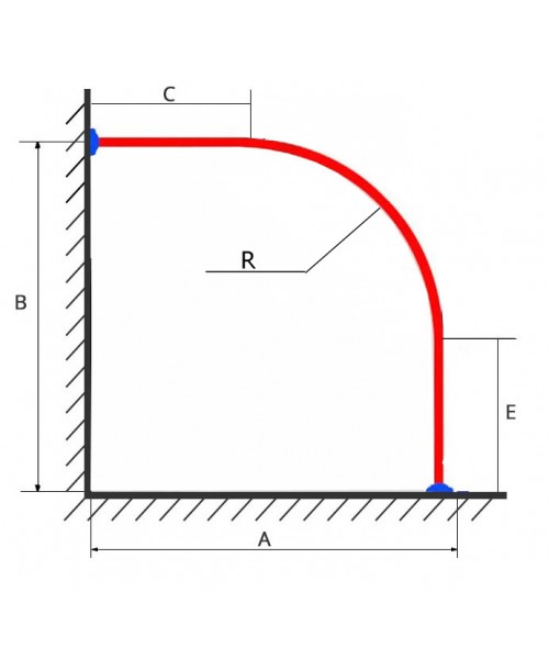Дугоподібний карниз із прямими ділянками Індивідуальний розмір