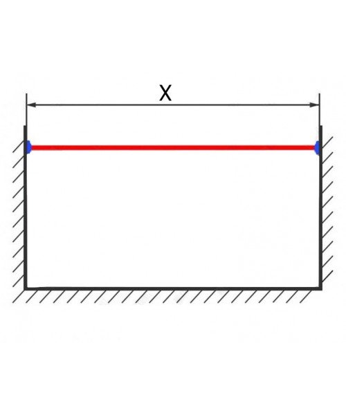 Цельнометаллический прямой карниз для ванной Индивидуальный размер
