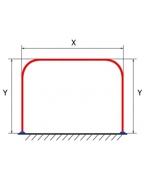 П-образный карниз для ванной Индивидуальный размер