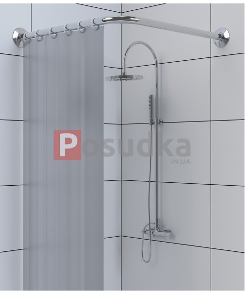 Карниз для душового піддону Г-подібний 80*80 см