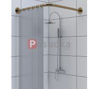 Карниз для душевого поддона Г-образный 80*80 см бронзовый цвет