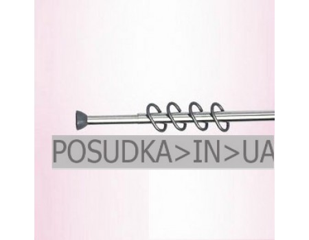 Карниз для ванной комнаты алюминиевый PRIMANOVA115-220 см с кольцами 