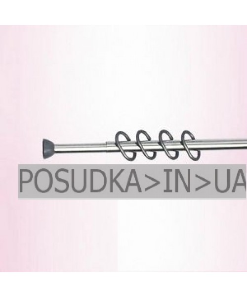 Карниз для ванной комнаты алюминиевый PRIMANOVA115-220 см с кольцами 