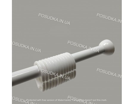 Карниз для ванної телескопічний 115-220 см металевий Dogus БІЛИЙ