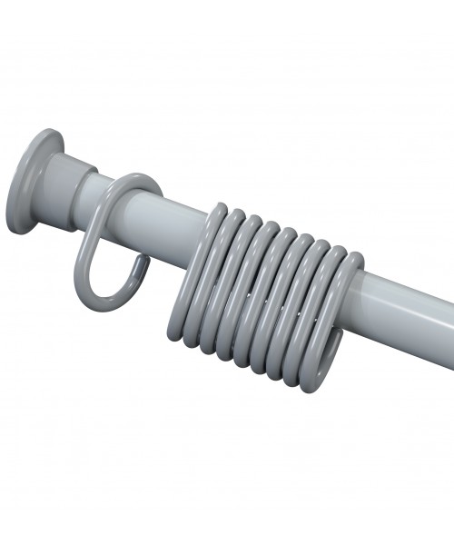 Карниз для ванной комнаты Wela 120-220 см серыйцвет