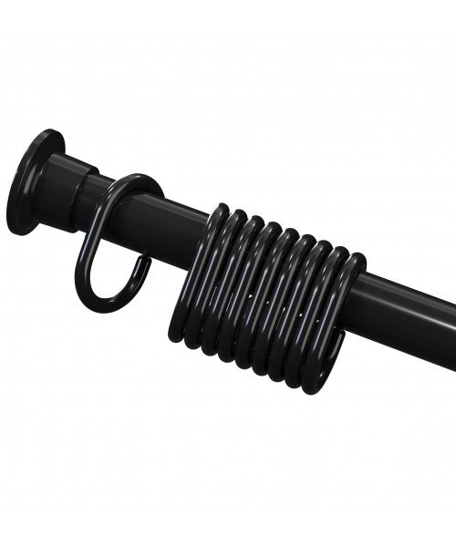 Карниз для ванной комнаты Wela 120-220 см черный цвет