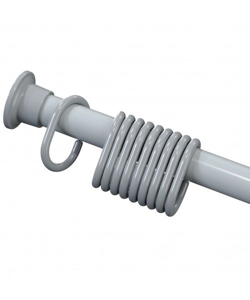 Карниз для ванной комнаты Wela 120-220 см серыйцвет