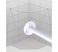 Карниз для душа ТРАПЕЦИЯ Белый цвет