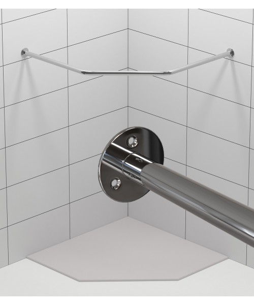 Карниз для душа ТРАПЕЦИЯ Нержавейющая сталь