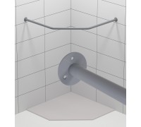 Карниз для душа ТРАПЕЦИЯ Серый цвет