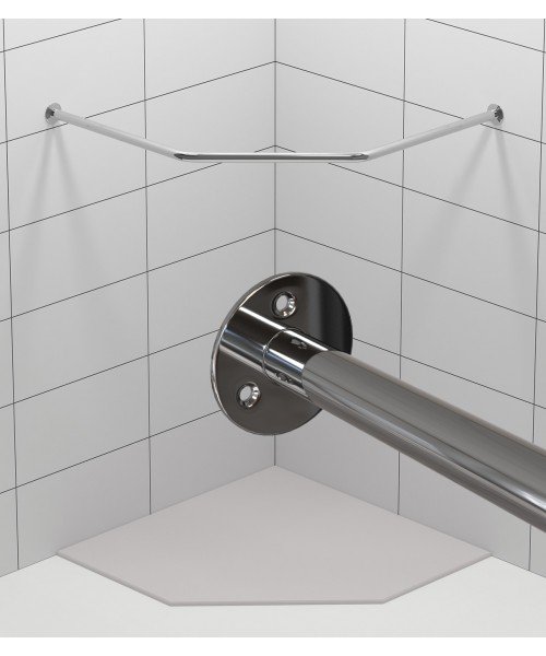 Карниз для душа ТРАПЕЦИЯ Нержавейющая сталь