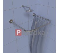 П-образный карниз для душа 90*90*90 см