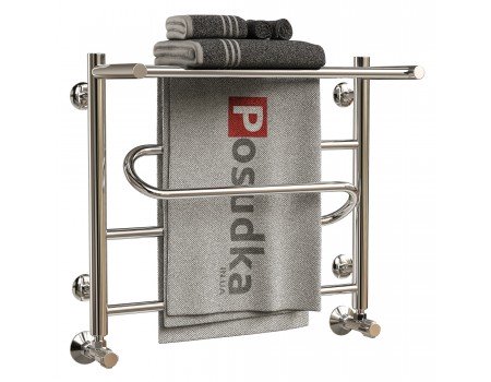 Рушникосушарка з полицею водяну нержавіючу сталь ZIGZAG 40*50
