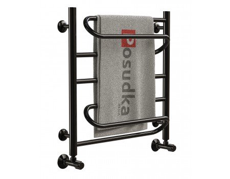 Рушникосушарка водяна чорний колір ZIGZAG 40*60 нержавіюча сталь