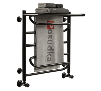 Рушникосушарка з поличкою Ш х В 40*60 водяна ZIGZAG чорний колір