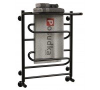 Рушникосушарка з поличкою Ш х В 40*70 водяна ZIGZAG чорний колір