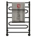 Рушникосушарки з нержавіючої сталі водяної з нижнім підключенням ZIGZAG 40*80 чорний колір