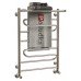 Полотенцесушитель с полочкой купить из нержавеющей стали водяной с нижним подключением ZIGZAG 40*80