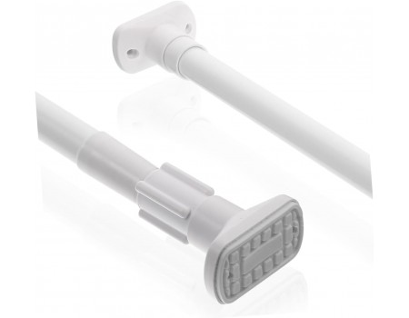 Розсувний карниз для штори у ванну 140-260 см білий