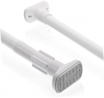 Карниз для ванной УСИЛЕННЫЙ Prima 160-300 см БЕЛЫЙ