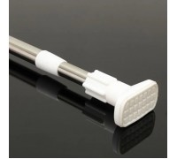 Карниз для ванной усиленный Prima 75-120 см ХРОМ