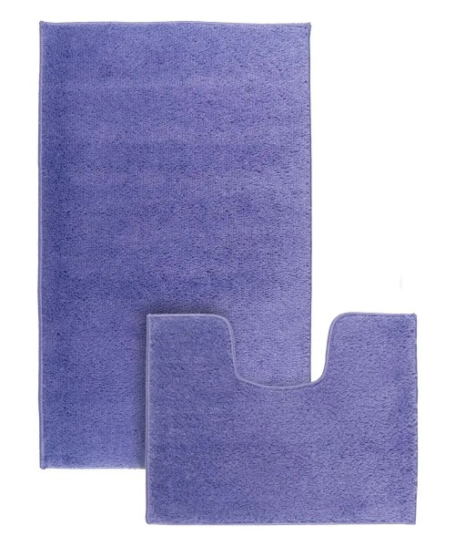 КОМПЛЕКТ ковриков для ванной ОДНОТОННЫЕ MAXIMUS UNIMAX D.LILAC 60*100 50*60 см