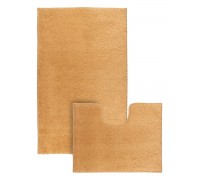 КОМПЛЕКТ ковриков для ванной ОДНОТОННЫЕ MAXIMUS UNIMAX SALMON 60*100 50*60 см