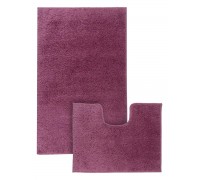 КОМПЛЕКТ ковриков для ванной ОДНОТОННЫЕ MAXIMUS UNIMAX CHERRY BUBBLE 60*100 50*60 см