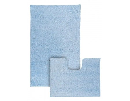 Комплект килимків для ванної ніжно-блакитного кольору