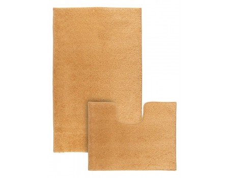 Коврики песочный цвет в ванную комнату 2 шт