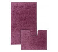 КОМПЛЕКТ ковриков для ванной ОДНОТОННЫЕ MAXIMUS UNIMAX CHERRY BUBBLE 60*100 50*60 см