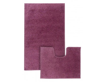 Набір килимків вишневий відтінок для ванної кімнати