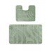 Набір килимків оливковий колір туалет ванна
