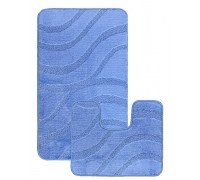 Набор из двух ковриков для ванной MAXIMUS SYMPHONY BLUE 60*100 50*60 см