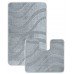 Набор ковриков мягких ванна туалет серый цвет