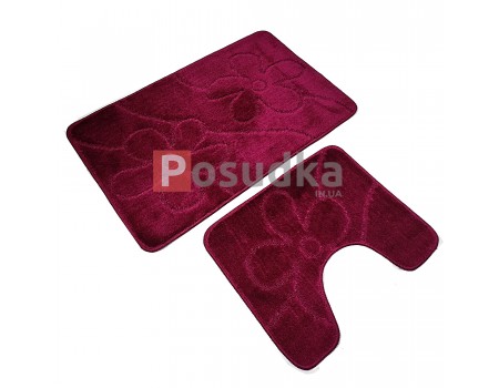 Коврики для ванной туалета на основе Vonaldi 50*80 40*50 Вишневый