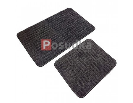 Чорні килимки для ванної Vonaldi 50*80 40*50 на гумовій основі