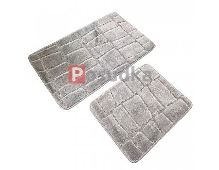 Антискользящие коврики для ванной комнаты Vonaldi 50*80 40*50 серые