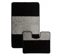 Набор ковриков ванна туалет MAXIMUS SILE BLACK 60*100 50*60 см