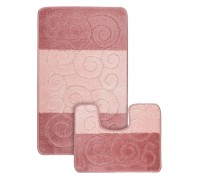 Набор ковриков ванна туалет MAXIMUS SILE DUSTY ROSE 60*100 50*60 см