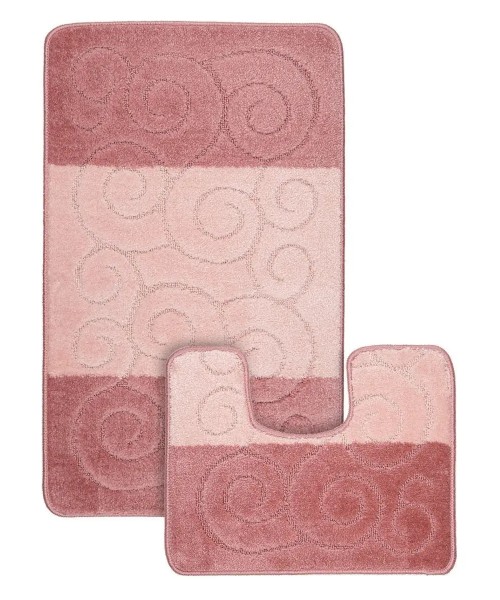 Набір килимків ванна туалет MAXIMUS SILE DUSTY ROSE 60*100 50*60 см