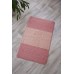 Комплект впитывающих ковриков для ванной комнаты на резиновой основе светло-розовый